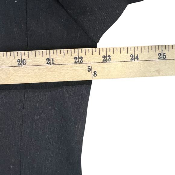 Pronto Uomo Suit Jacket Mens 42L Black Wool Sport Coat Blazer Business Classic - Picture 9 of 16